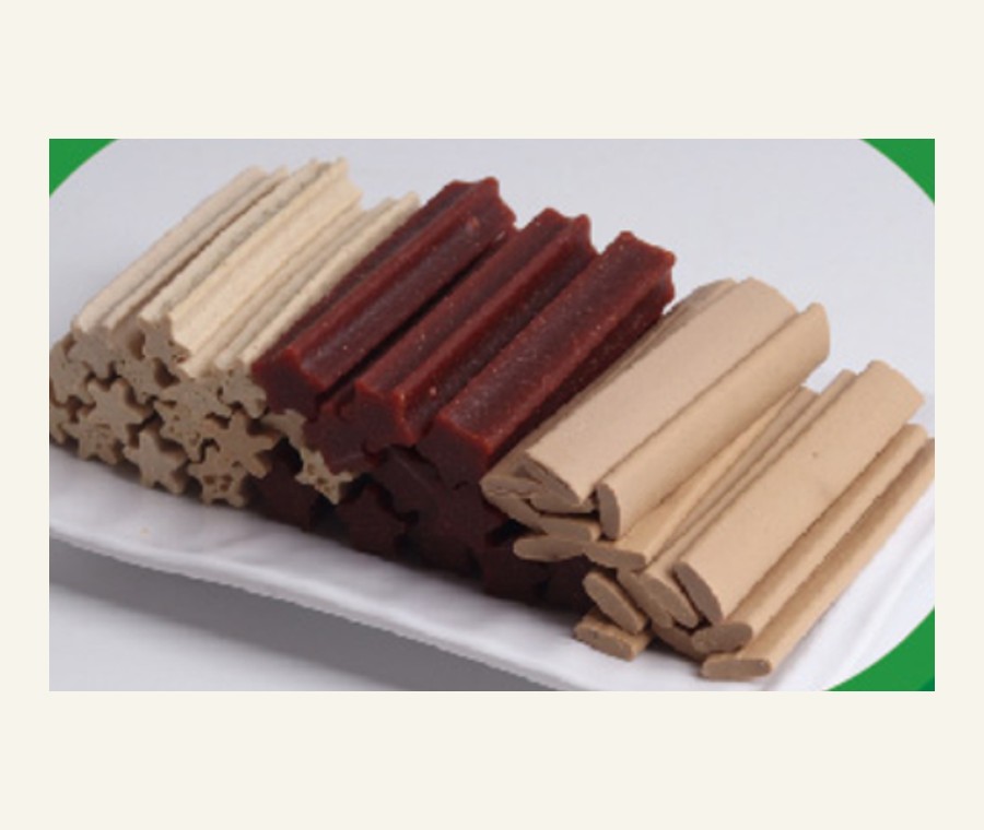 Shaped chew sticks