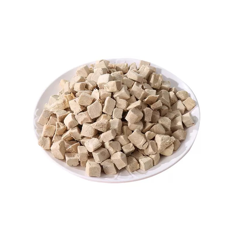 Freeze-dried duck cubes