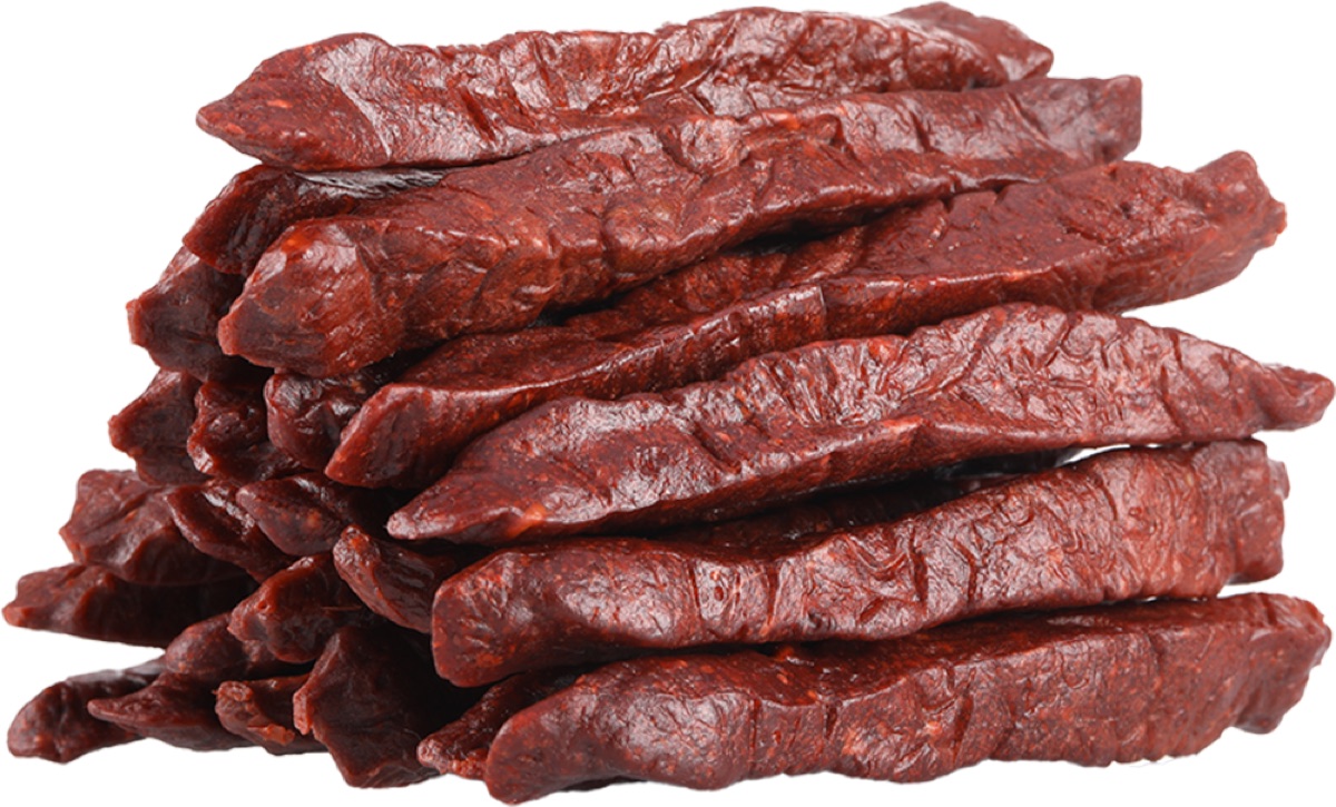 Beef-flavoured chew strip